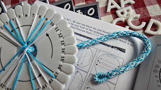 Kumihimo Tutorial Peruvian Style Light Blue and White