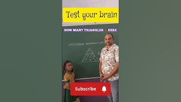 test your brain# how many triangles here? #maths #education #school #shots #telugushortsviral