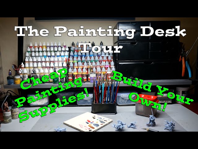 The Painting Desk - Build Your Own Paint Station for Less $$$ 
