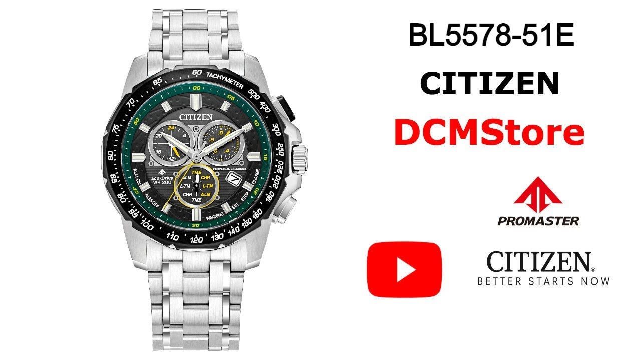 みー　フルオーダーページ BL5578-51E Citizen Moto Series Promaster Mx Chron - YouTube