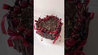 Valentine’s Day Cake | Ribbon Cake  🎀 | Blackforest cake | Cake Trends #ribbonbows #heartcake