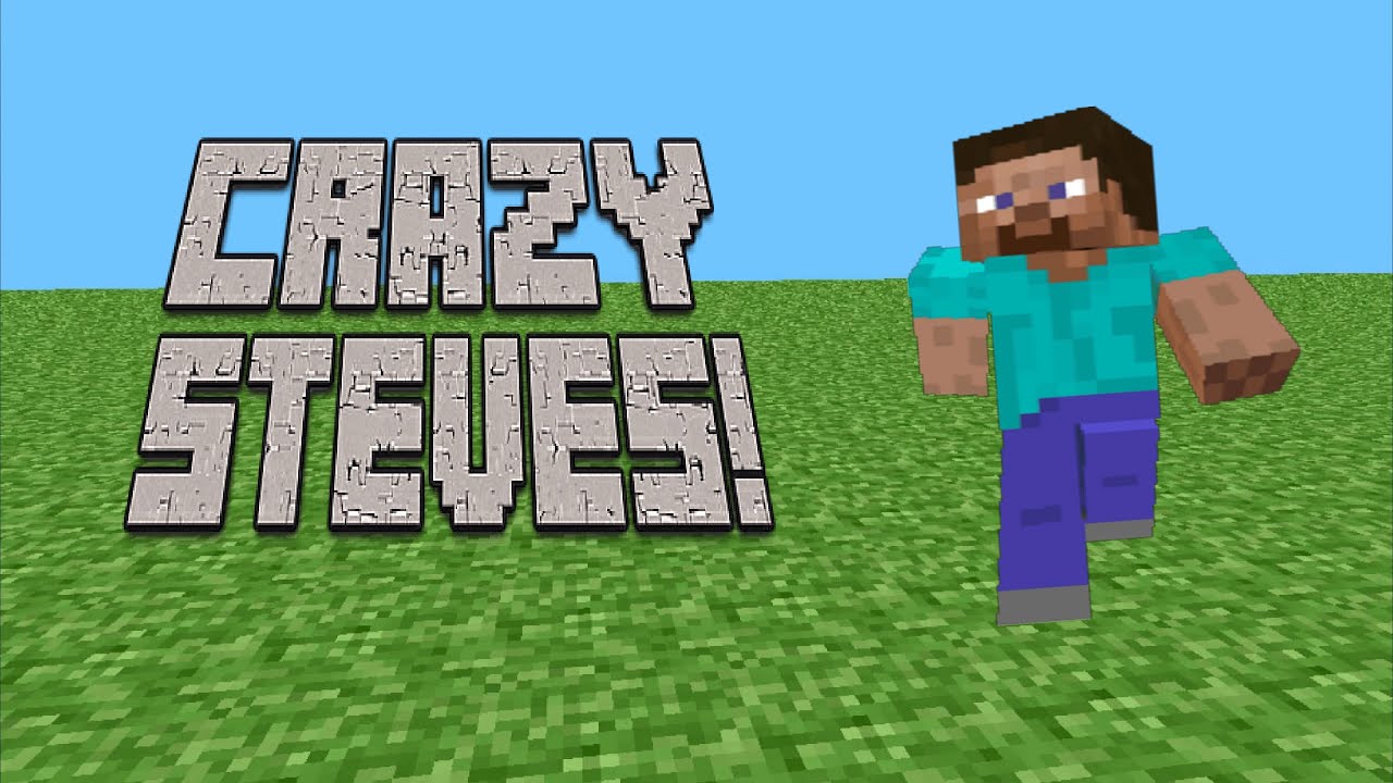 CRAZY STEVE'S! Minecraft Old Alpha - YouTube