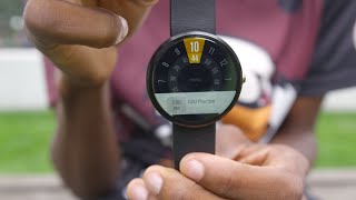 Moto 360 Review!(Moto 360: Smartwatch of the year, but we're just getting started. Android Wear Review: http://youtu.be/2z9uOm-Ydrk Apple Watch face: ..., 2014-09-15T14:05:49.000Z)