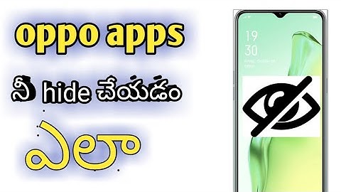 How to hide apps in telugu || oppo users || without any application|| Tnu