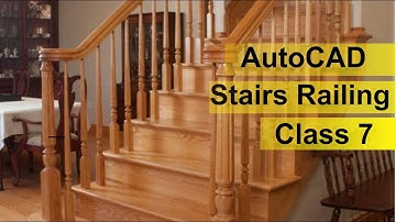 How To Make 3D Stair in Autocad | Stair With Railings in Autocad