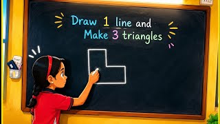 🧩 Today's Fun Brain Teaser!Can you make 3 triangles by drawing just 1 line? 🤔 screenshot 5