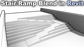 Stair Ramp Blend in Revit Tutorial