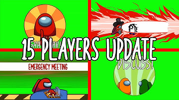 Among Us All New Animations Green Screen - Chroma Key (15 Players Update)