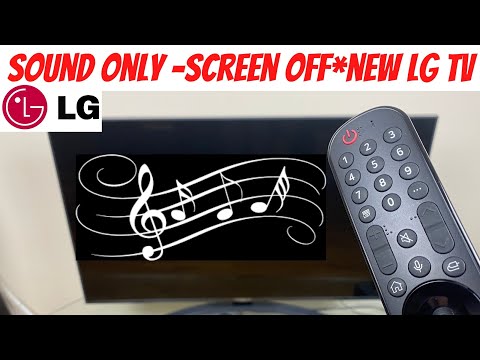 Отключить дисплей * Новый LG Smart TV — только звук