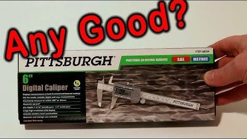Unboxing the Pittsburgh #68304 6-in  Digital Caliper with SAE and Metric Fractional Readings