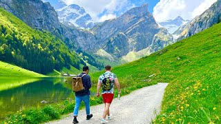 Небесная Швейцария🇨🇭Лучшее место для пеших прогулокАппенцелль-Иннерроден Швейцарская гора, Зеальпзее