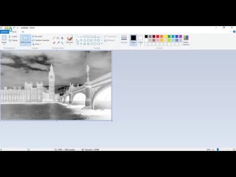 Video: Cómo Hacer Una Foto En Blanco Y Negro En Paint