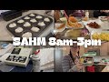 my 8am-3pm as a SAHM | ORIGINAL AUDIO! | making bread, chiro, doggos!