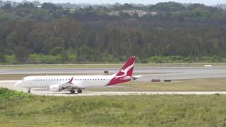 QANTASLINK QLK1826 E190 VH-UYY takeoff at Brisbane Airport heading to Mackay