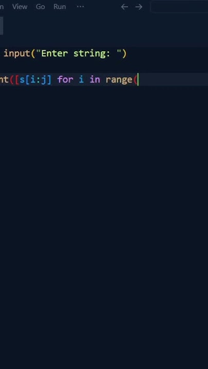 Generate all substrings in Python #python #learnpython #programming ...