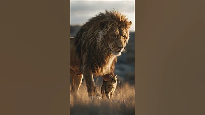 Video 11820371: savannah cat, tiny cat, lion