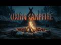 1 Hour Dark Viking Ambiance | Firelight & Nordic Whispers for Sleep