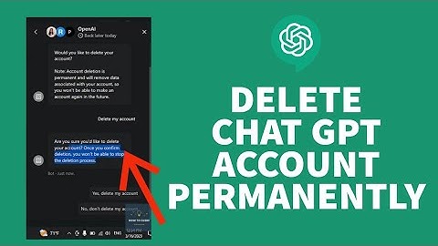 How To Delete ChatGPT Account Permanently (2023)