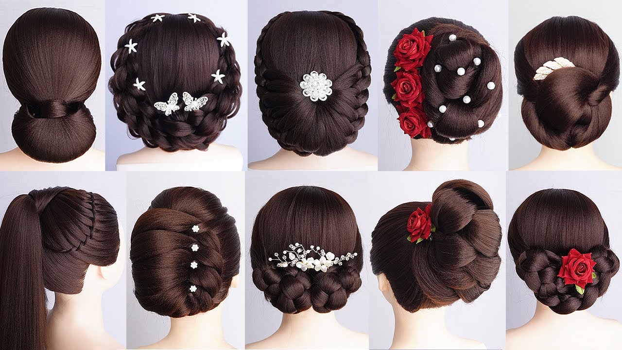 10 Easy HAIRSTYLE Ideas For Marriage Function | Wedding GUEST | Party Hairstyle | Prom Hairstyles