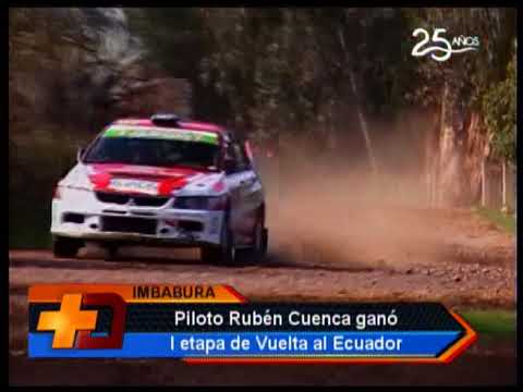 Piloto Rubén Cuenca ganó I etapa de vuelta al Ecuador