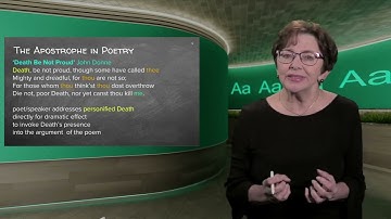6.13 FIGURES OF SPEECH AND OTHER DEVICES - THE APOSTROPHE