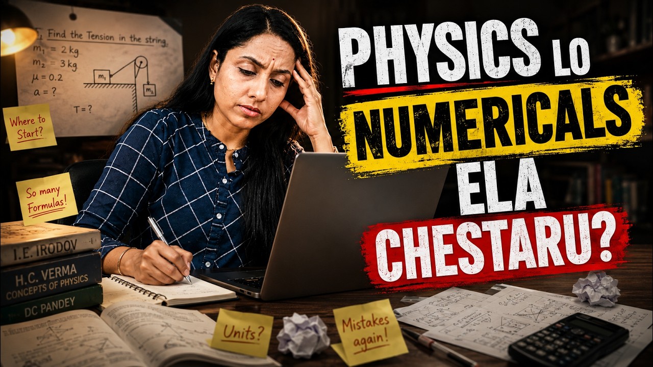 How To Solve Physics Numericals | Physics Numericals Easy Ga Solve Cheyadam