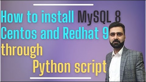 How to install MySQL 8 on Centos and Redhat linux through python script |  URDU - HINDI 2024