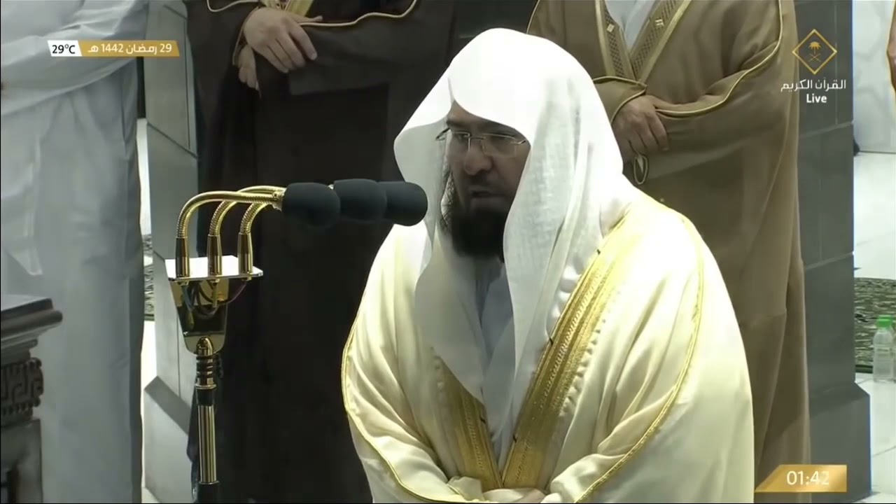 صلاة التهجد ليلة 29 رمضان 1442 هـ عبدالرحمن السديس من سورة العاديات الى الناس