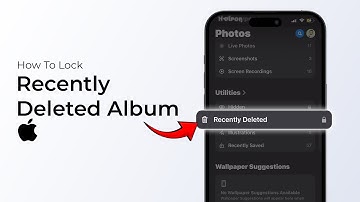 How to Lock Recently Deleted Album on iPhone?