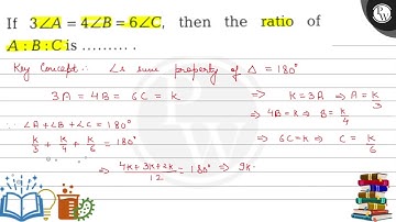 If \( 3 \angle A=4 \angle B=6 \angle C \), then the ratio of \( A: B: C \) is \( \ldots \ldots \...
