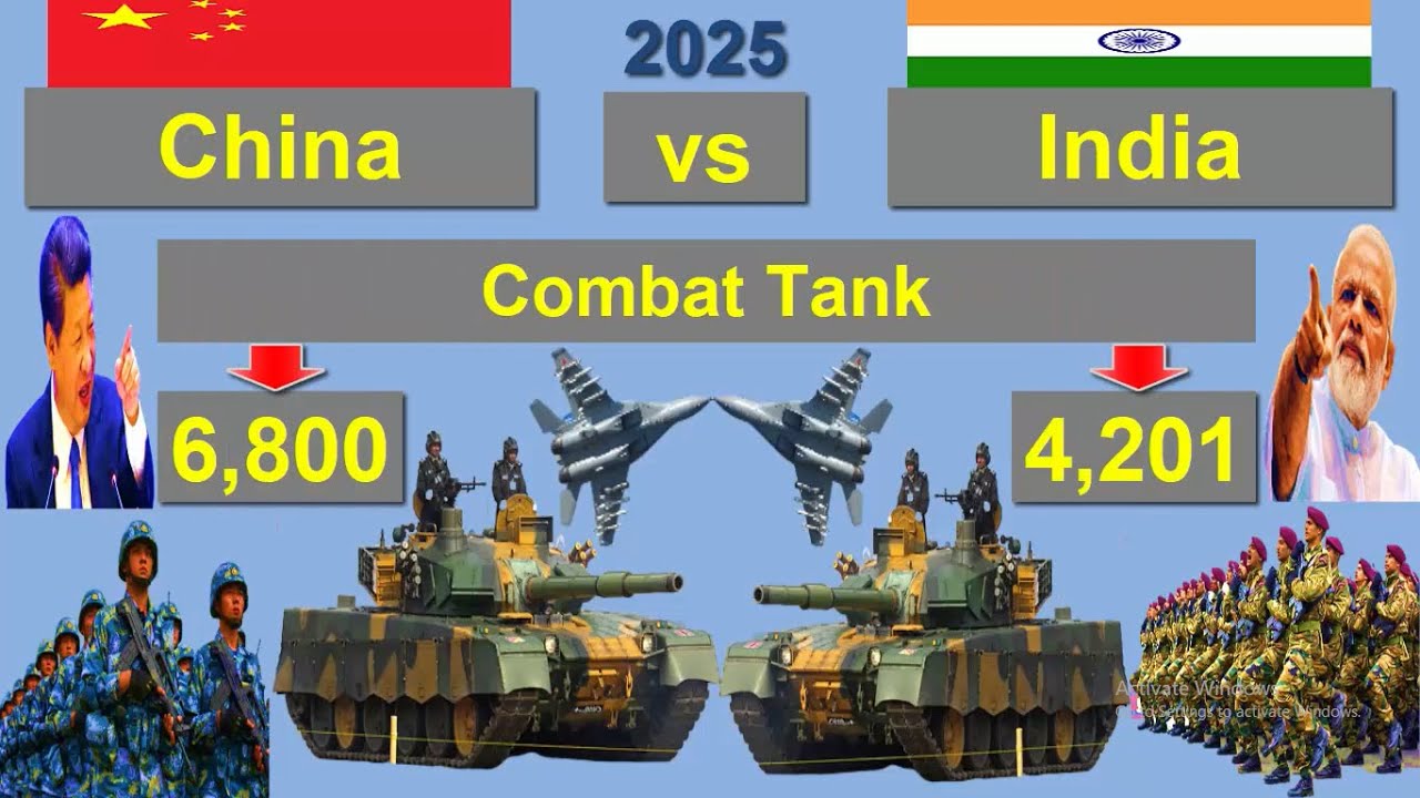 চীন বনাম ভারত সামরিক শক্তি ২০২৫ || China vs India Military Power ...