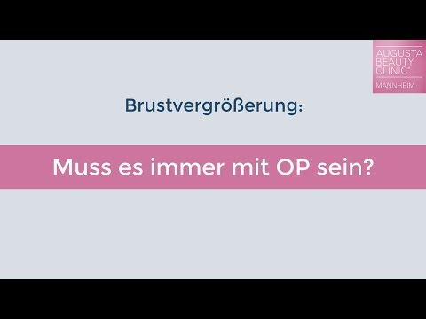 Video: Brustvergrößerung ohne Operation