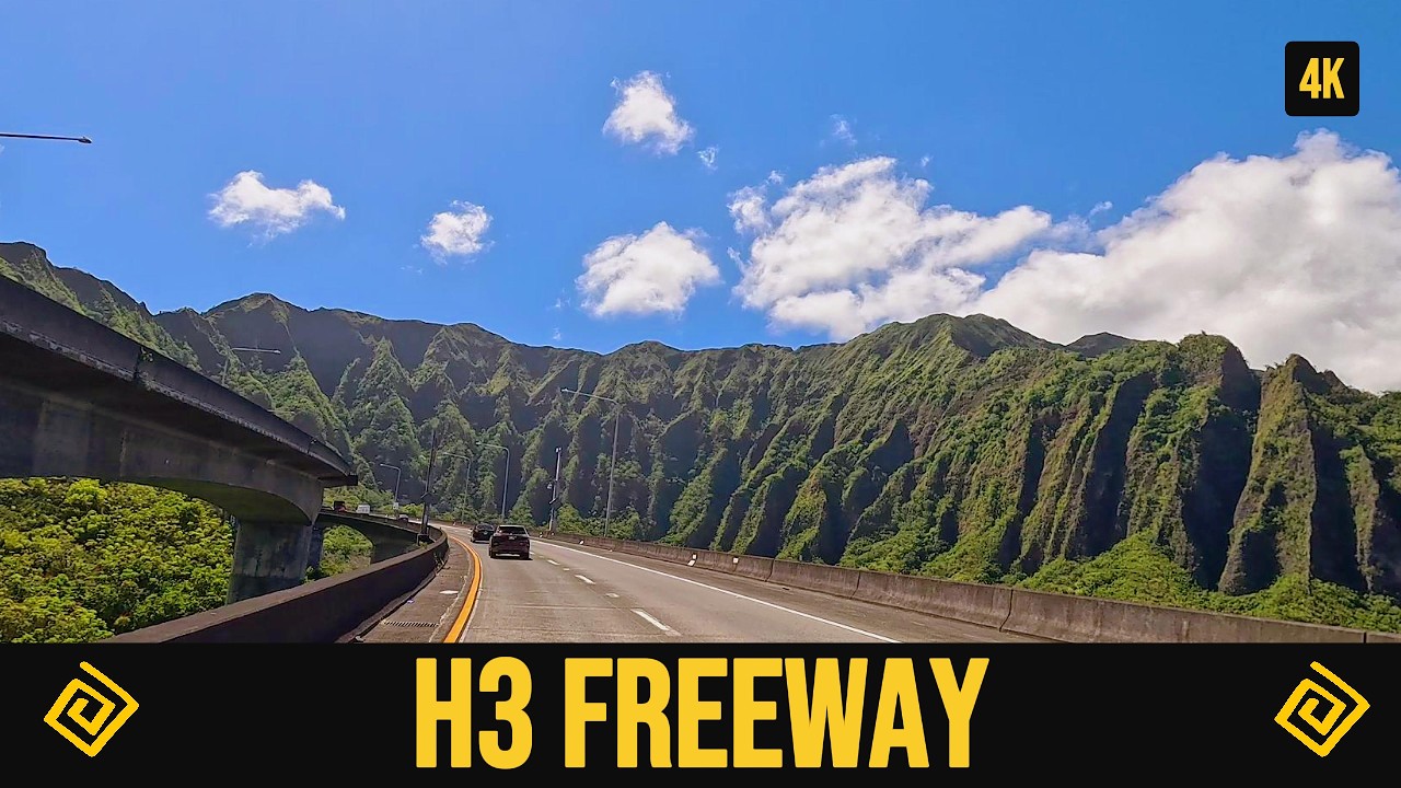 Breathtaking Drive on Hawaii’s H-3 Freeway | Scenic 4K Road Trip