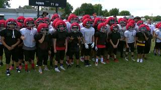 Former NFL player and Fostoria-native donates soft shell helmet covers to local kids screenshot 5
