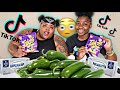 TRYIN VIRAL TIKTOK FOOD HACK (TAKIS CREAM CHEESE AND JAPLAPENOS) FT. GET LIT WIT MOE