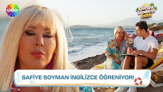 Resepsiyonist Eren, Safiye Soyman'a ingilizce çalıştırıyor | Dünya Güzellerim Tatilde 2. Bölüm