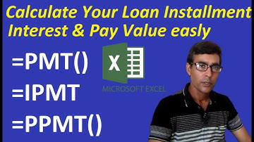EMI Calculation - Excel Financial Functions PMT, IPMT, PPMT in Hindi