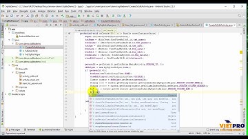 Sử dụng CSDL SQLite trong Android - Code chức năng