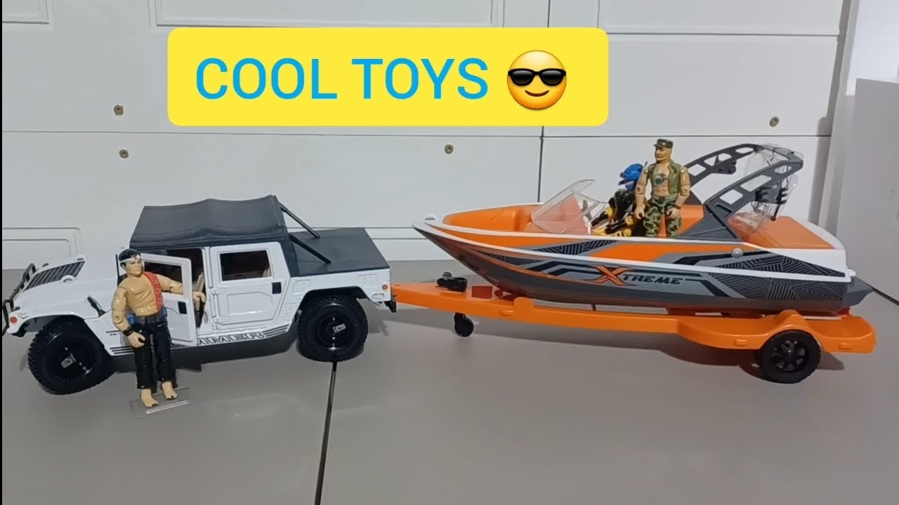 Gi joe quick kick and his new speed boat 