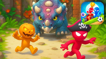 Stickman Party Random MINIGAMES | Funny MiniGames, 1 2 3 4 | Gameplay Walkthrough Random 2