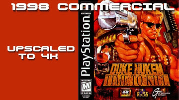 4K resolution 1998 PlayStation Duke Nukem Time To Kill commercial