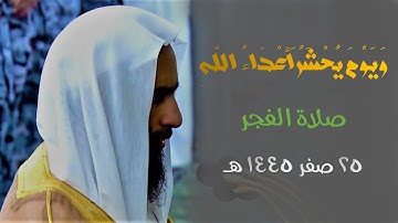 " وَيَوْمَ يُحْشَرُ أَعْدَاءُ اللَّهِ " تلاوة مذهلة للشيخ د. أحمد بن طالب من فجر 25 صفر 1445 هـ