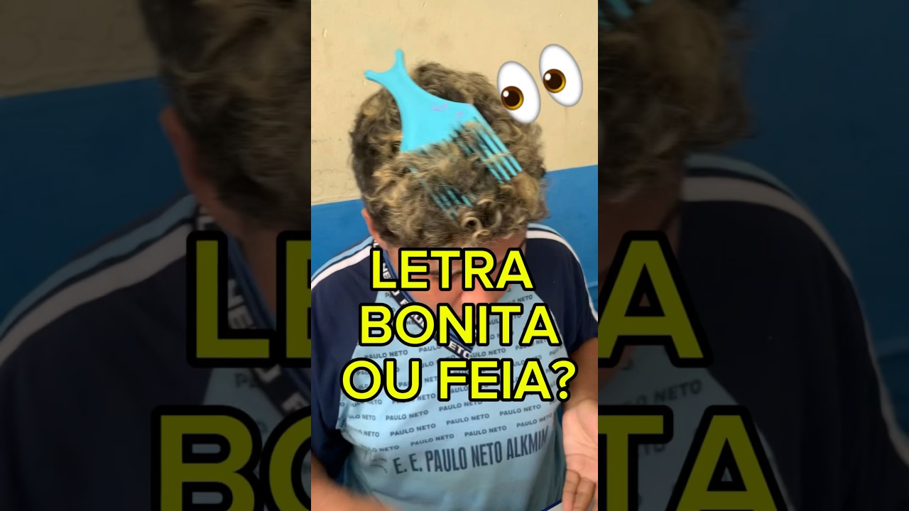 ✨😂QUAL LETRA voc&ecirc;s acharam mais BONITA?🤩#escola #professor #letra #alunos #bonitooufeio #monkey