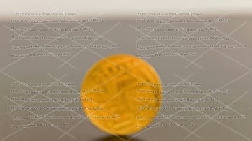 bitcoin coin spinning on gray background - close-up with slow-mo