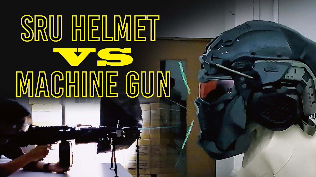 Sru Machine SRU Tactical Helmet V.S. Machine Gun - YouTube