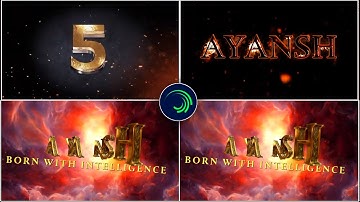 Cinematic Name Reveal video editing in Alight Motion | 3D name reveal editing