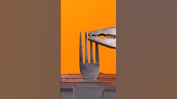 Genius idea for an improvised door lock using a fork! 🙌