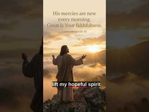His Mercies Are New Every Morning ✨ | Morning Prayer Song #shorts #christianmusic  #jesusmercy