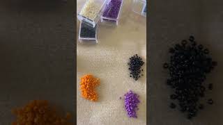 Halloween seed bead rings DIY 👻🎃