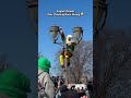 Eagles Parade Pole Climbing Gone Wrong 🤣